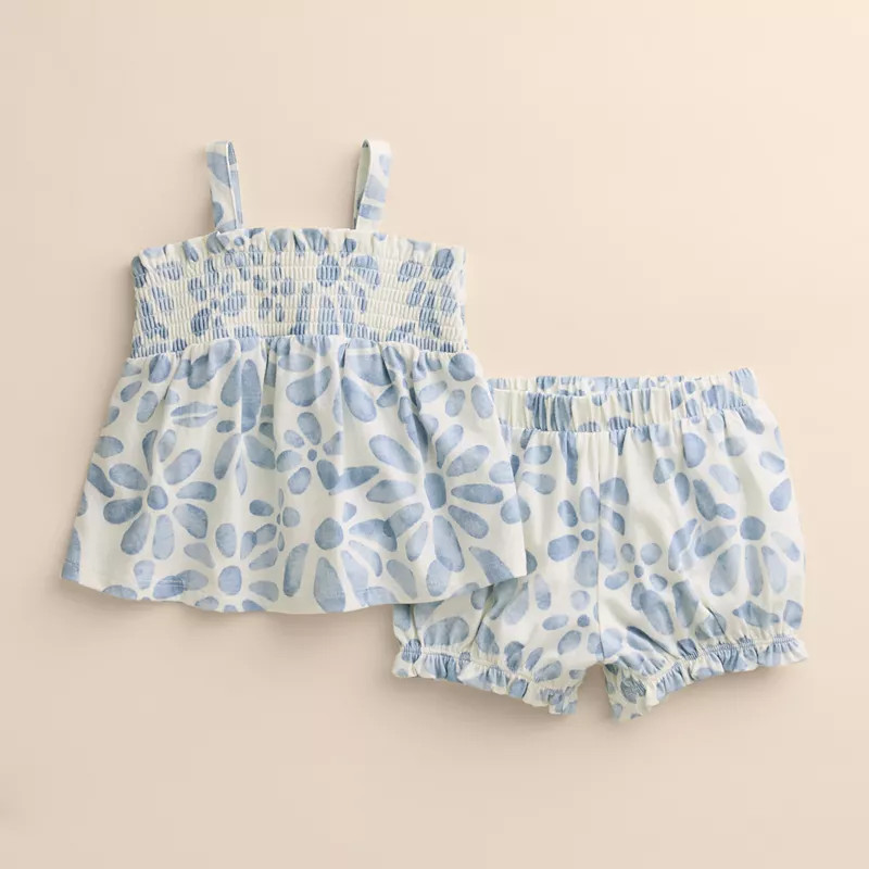 Baby Little Co. by Lauren Conrad Organic Smocked Babydoll and Shorts Set | Kohl's