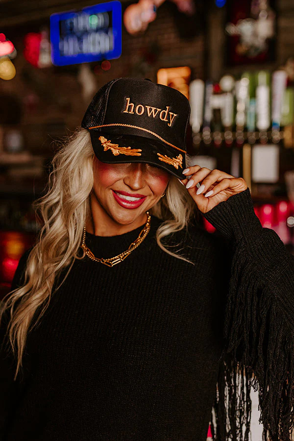 Howdy Embroidered Trucker Hat | Impressions Online Boutique
