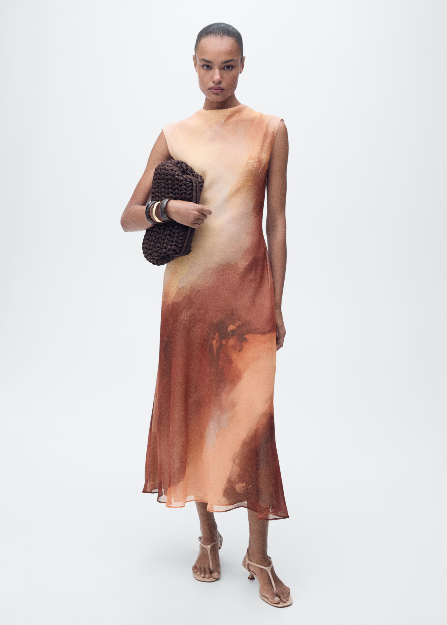 Long gradient dress - Women | MANGO United Kingdom | MANGO (UK)