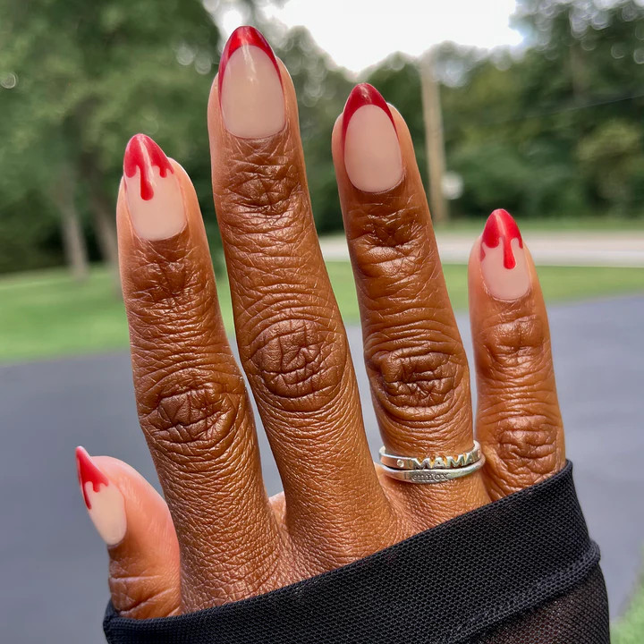 Blood Drips - Press-On | Medium | Almond | Olive & June