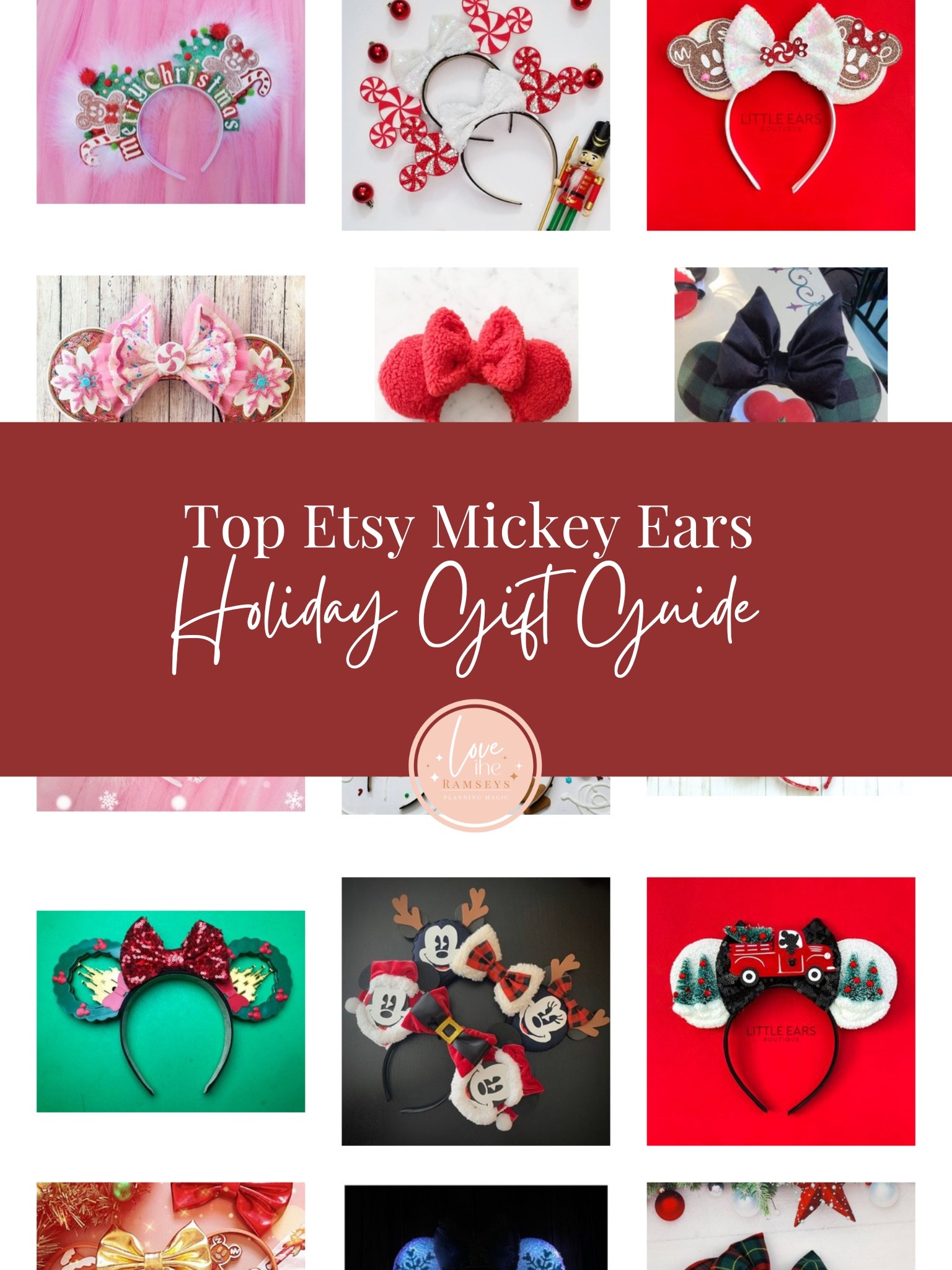 Top Etsy Mickey Ears Holiday gift guide. 

#LTKSeasonal #LTKHoliday
