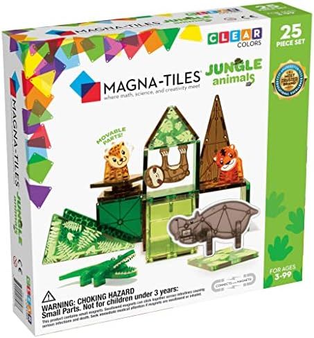 Amazon.com: Magna-Tiles® Jungle Animals 25 Piece Set : Toys & Games | Amazon (US)