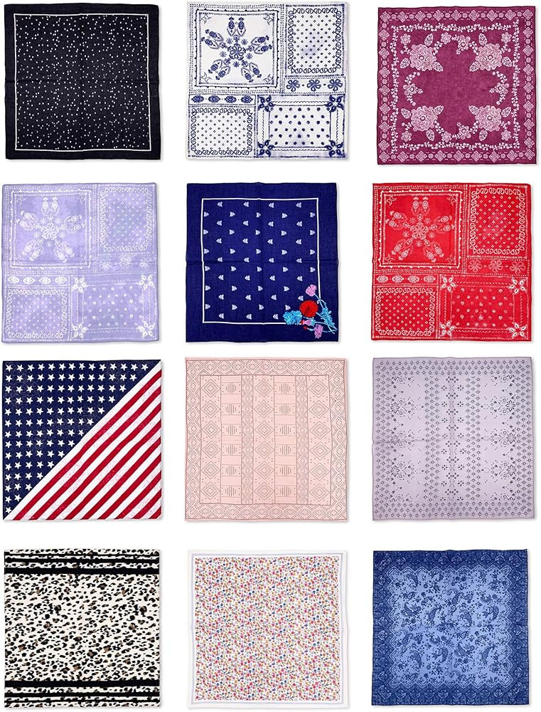 Moss Rose 4 Multi Face Mask Bandanas Set For Dust, Outdoors, Festivals, Sports | Amazon (US)