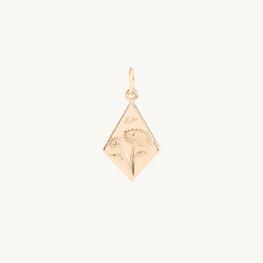 Daisy Poem Charm, April | Catbird