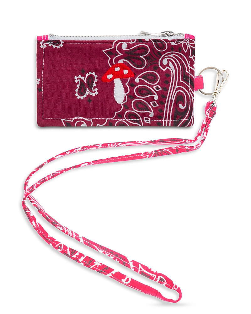 Call it By Your Name Bordeaux Bandana Card Holder