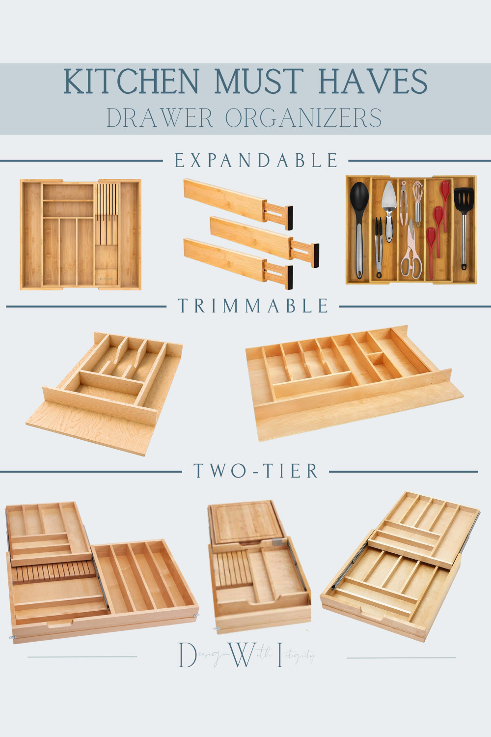 A well-organized kitchen supports efficiency, clarity, and ease in daily routines. Drawer organizers are one of the most impactful upgrades you can make—whether you’re planning a new kitchen or refreshing your current one.

Expandable, trimmable, and two-tier inserts allow you to customize your drawers to fit your layout and lifestyle. From utensils and prep tools to cutlery and specialty items, everything has a place. Shop the options featured here to elevate both function and visual flow within your kitchen drawers.

#kitchendesign #kitchenorganization #drawerorganizers #homedecor #shopltkhome 

 #LTKHome