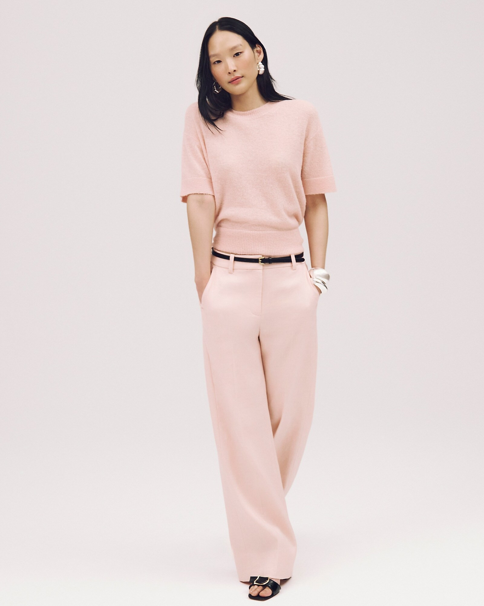 Carolina flare pant in stretch linen blend | J. Crew US