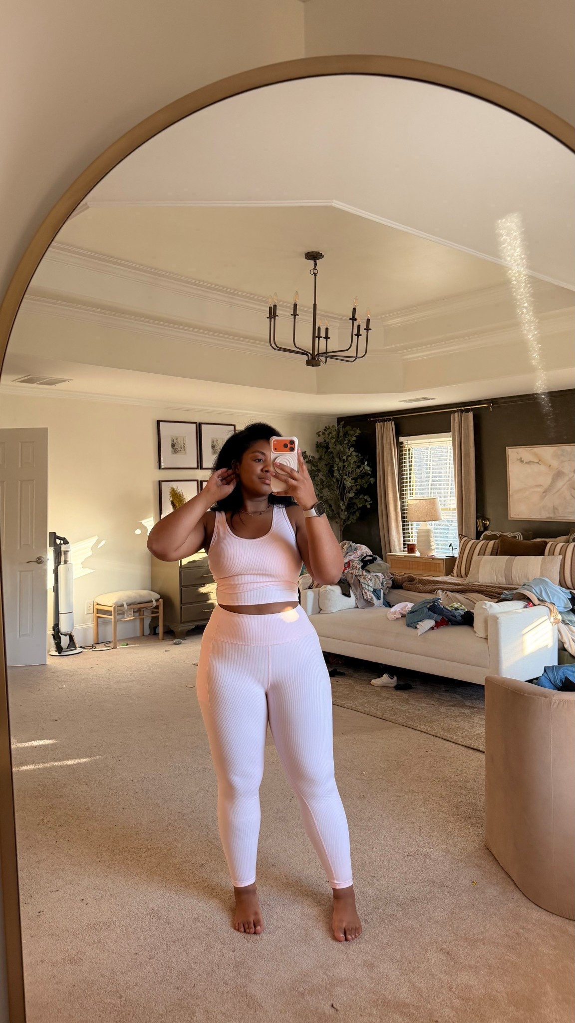 This pink activewear is sooo cute! It’s ribbed and has pockets! Soft but has the cutest back cross cross ✨

#LTKActive #LTKfitnessgoals #LTKMidsize