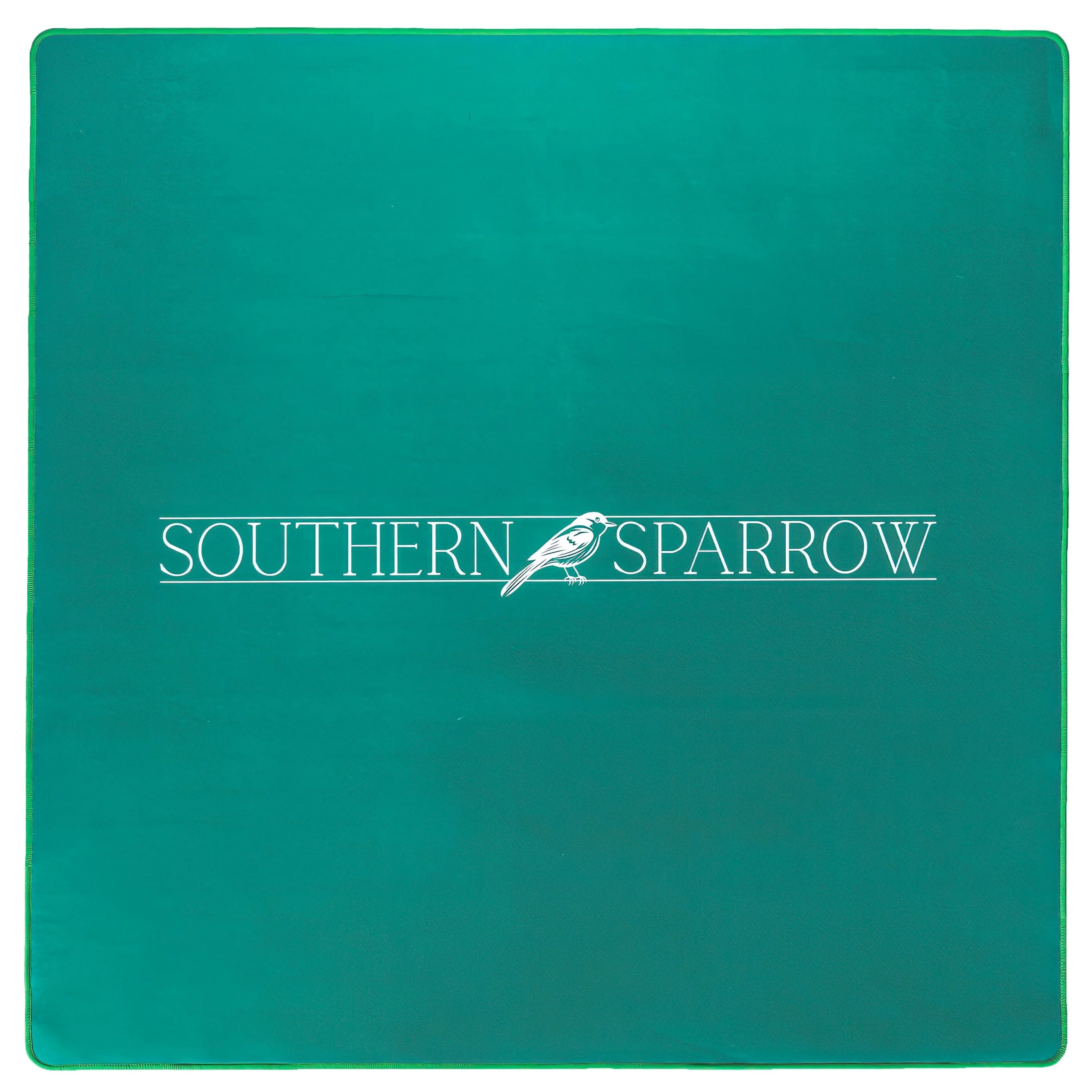 Mahjong Game Mat | Logo in Masters Green by Southern Sparrow | Southern Sparrow
