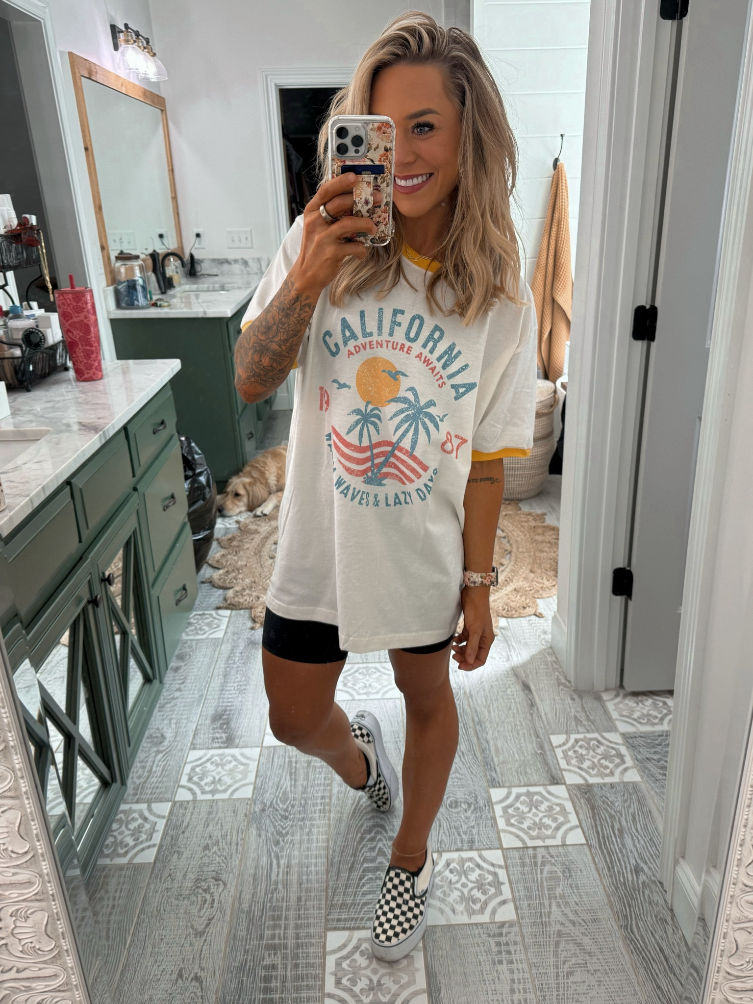 We have a lil graphic tee haul this morning AND A DISCOUNT CODE🤌🏼✨🫶🏼 love my Mountain Moverz tees! I size up to a L for an oversized fit most of the time! Code HOLLEY25 saves you 25% off or code HOLLEY3 for 3 tees for $75! 🤎

Graphic tees / spring style / outfit inspo / biker short inspo / Holley Gabrielle 

#LTKstyletip #LTKfindsunder50 #LTKsalealert