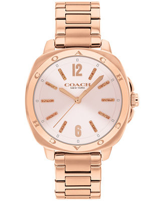 Women's Kitt Rose Gold Stainless Steel Bracelet Watch, 34mm | Macy's
