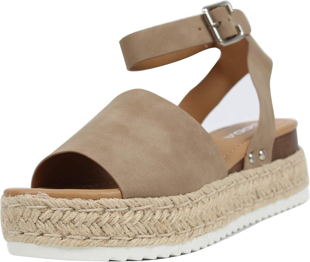 Soda Women's Flat Sandal | Amazon (US)