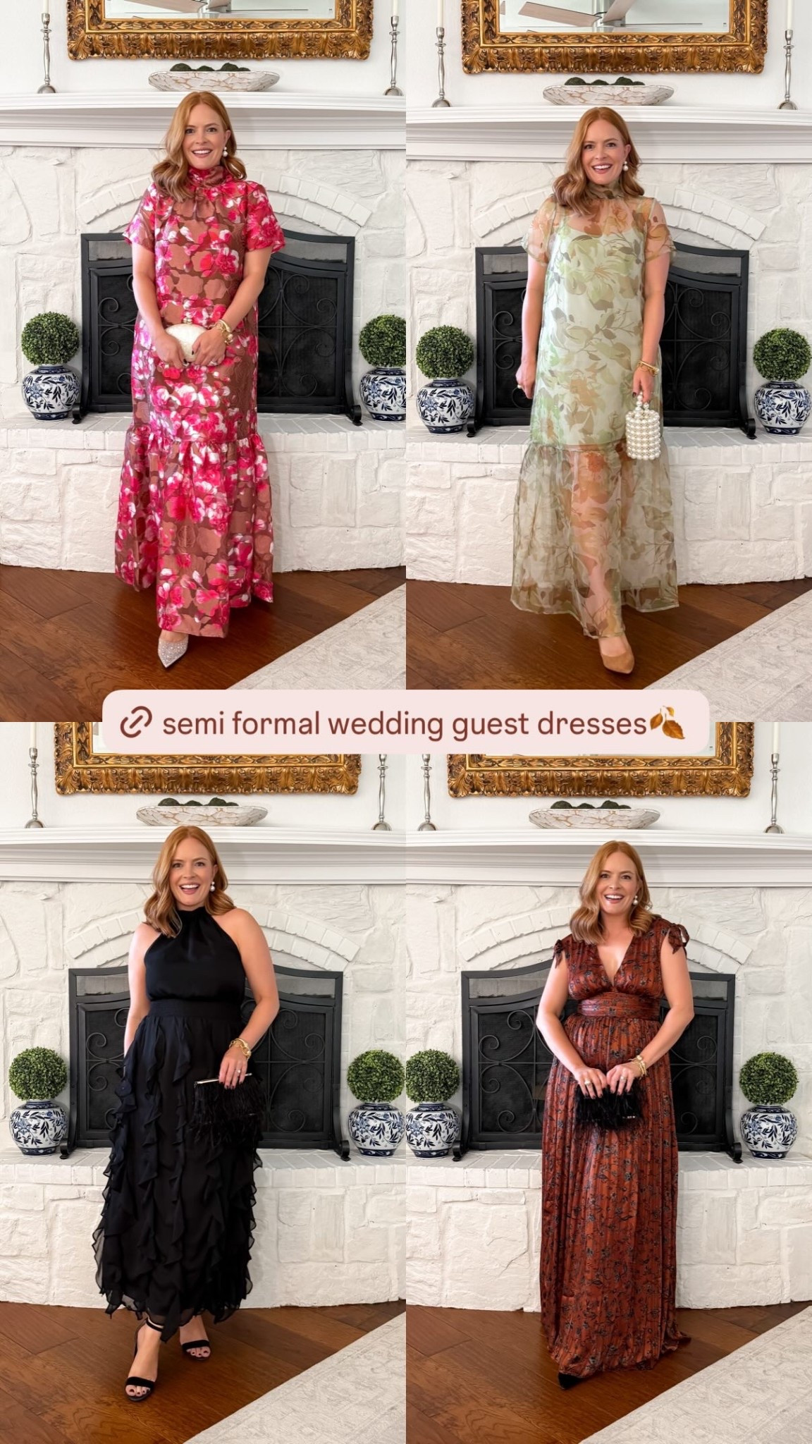 Fall wedding guest dresses for a semi formal wedding!

#LTKParties #LTKStyleTip #LTKFindsUnder100