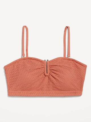 Longline Crochet Bandeau Swim Top for Women | Old Navy (US)