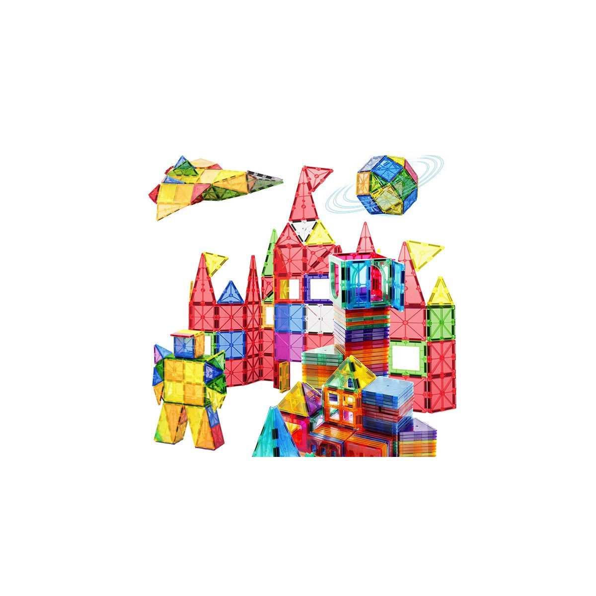 Contixo ST4 -Kids Toy Magnet Tiles -112 PCS 3D Building Blocks STEM Construction | Target