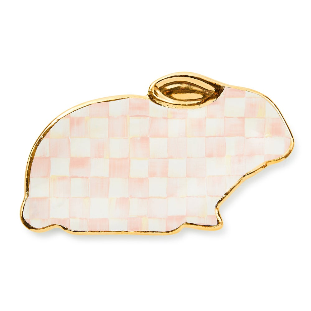 Rosy Check Bunny Dish | MacKenzie-Childs