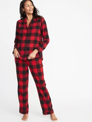 Patterned Flannel Pajama Set for Women | Old Navy US