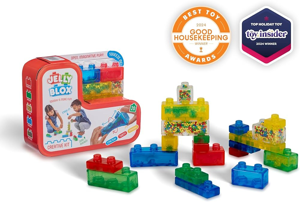 Goliath Jelly Blox Creative Kit | Includes 20 Blocks | Toddler & Preschool Building Blocks Kids C... | Amazon (US)