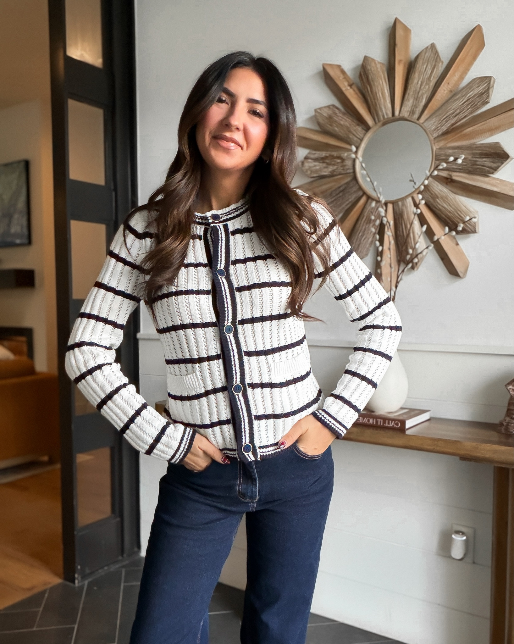 Mom outfit, casual work wear, teacher outfit. Wearing size XS in top. Jeans for TTS  

#LTKmomlife #LTKWorkwear