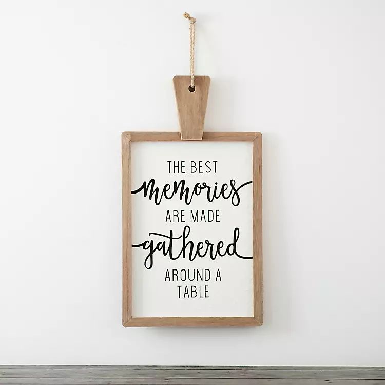 Memories Around a Table Cutting Board Wall Plaque | Kirkland's Home