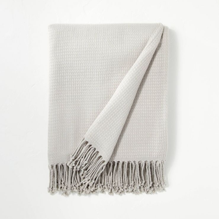 Solid Texture Woven Throw Blanket - Hearth & Hand™ with Magnolia | Target