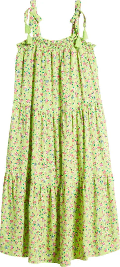 Love, Fire Kids' Floral Tassel Maxi Dress | Nordstrom | Nordstrom