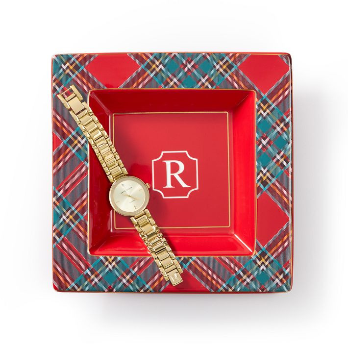 Plaid Ceramic Catchall | Mark and Graham