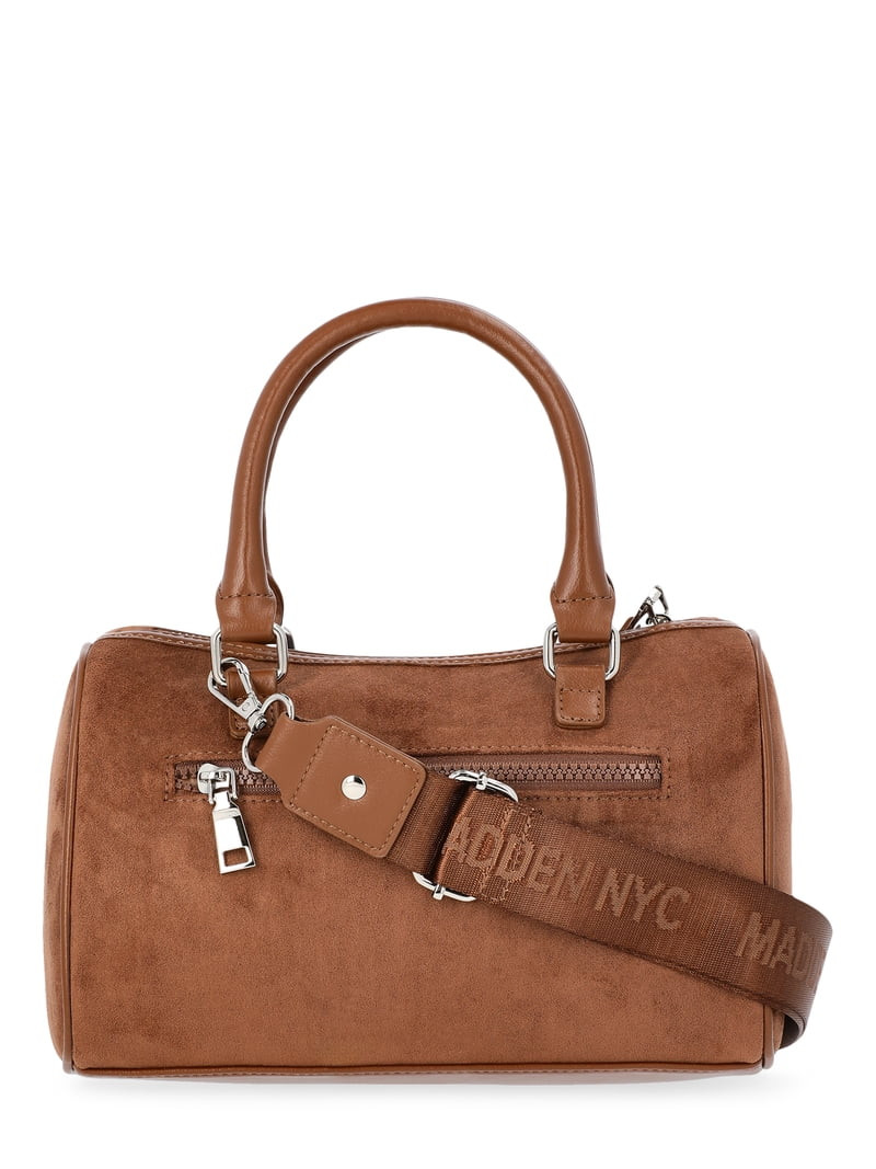 Madden NYC Women's Core Barrel Bag, Brown | Walmart (US)