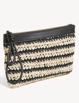 Straw Clutch Bag | M&S Collection | M&S | Marks & Spencer IE