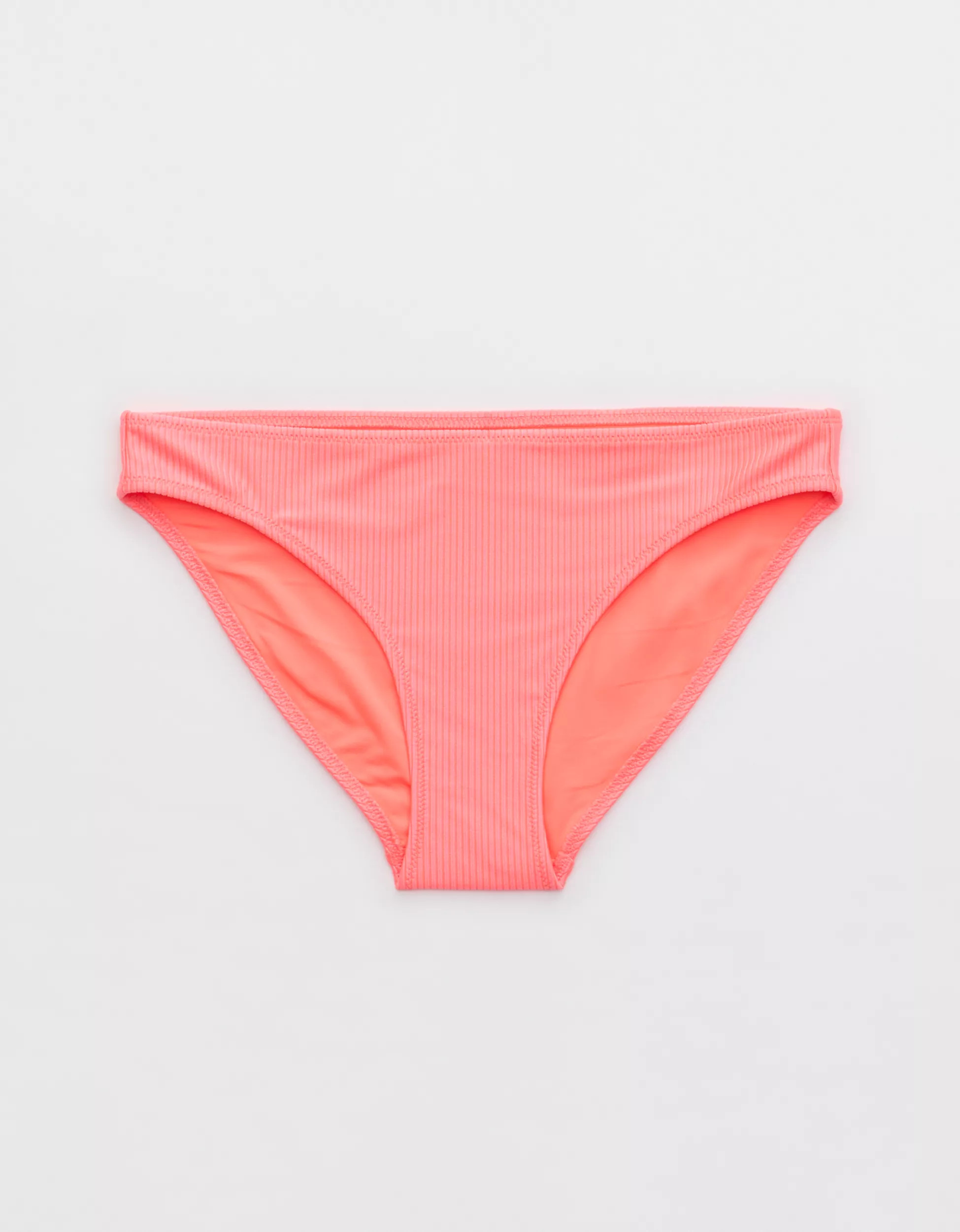 Aerie Shine Rib Full Coverage Bikini Bottom | Aerie