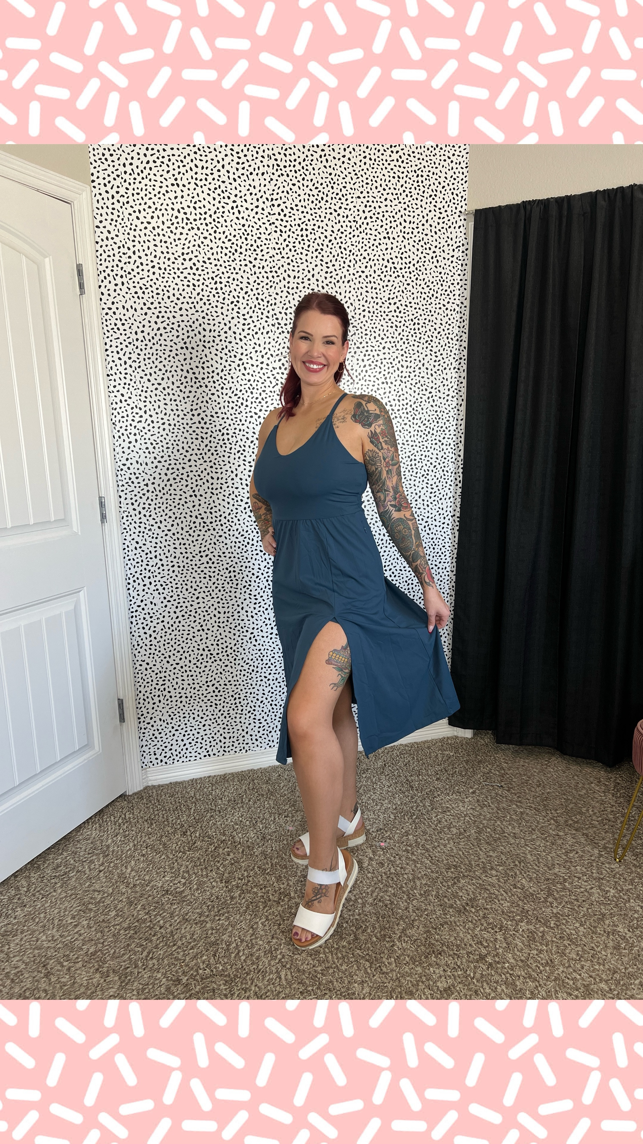 Athletic dress that is perfect for so many occasions— and to make it even better, it’s so comfy! I love that this one is a little longer, but the slit in it still makes it super flattering and so elegant 🩵 the straps are adjustable, built in shorts, built in bra and the DEEPEST zipper pockets! 🤌🏼 easily dress up or down! Obsessed with this dress!

I’m wearing a large!

#LTKSeasonal #LTKActive #LTKMidsize