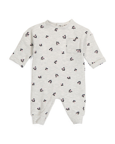 Infant Girls Winterberry Terry Playsuit | TJ Maxx