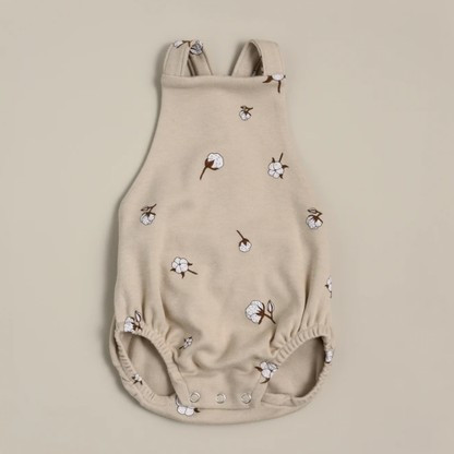 Organic Bloomer with Braces, Cotton Field | SpearmintLOVE