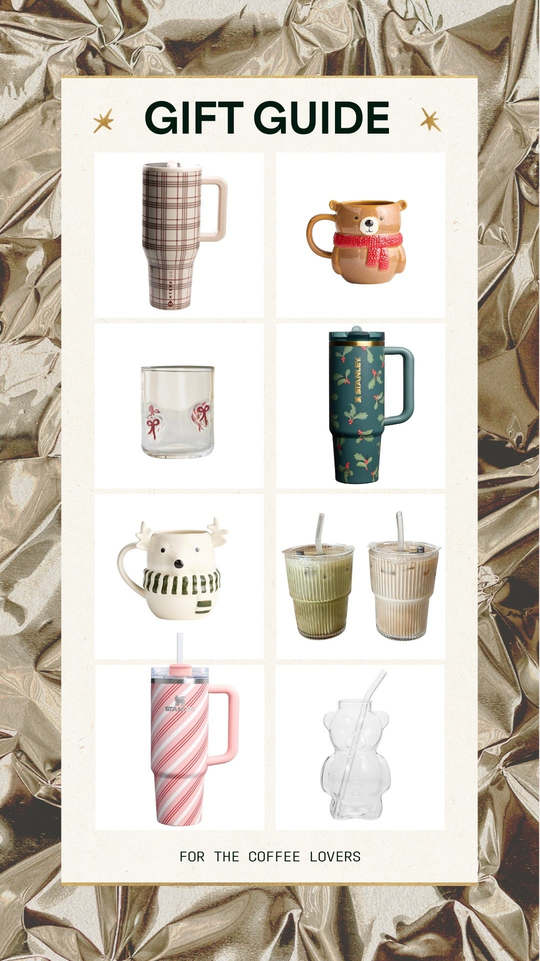 Gift guide for the coffee lovers!


Gift guide, gift ideas, gift inspo, holiday gift guide, gifts for her, gifts for wife, gifts for girlfriend, gifts for mom, gifts for sister, gifts for aunt, gifts for mother in law, trendy gifts, aesthetic gifts, Christmas gifts, Christmas gift ideas, coffee mugs, tumbler cups, viral bear cup


 

#LTKHoliday #LTKHome #LTKGiftGuide