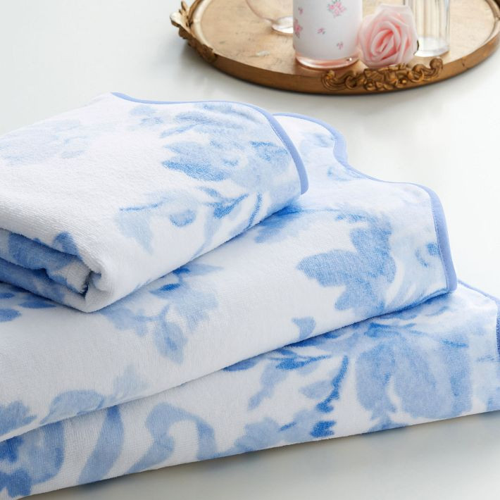 LoveShackFancy Garden Damask Towels | Pottery Barn Teen