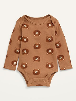 Unisex Printed Long-Sleeve Bodysuit for Baby | Old Navy (US)
