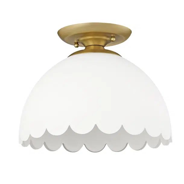 Filomela Glass Semi Flush Mount | Wayfair North America