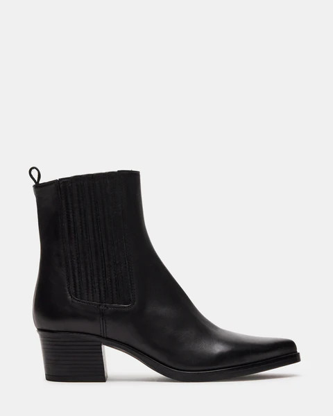 BARNES BLACK LEATHER | Steve Madden (US)