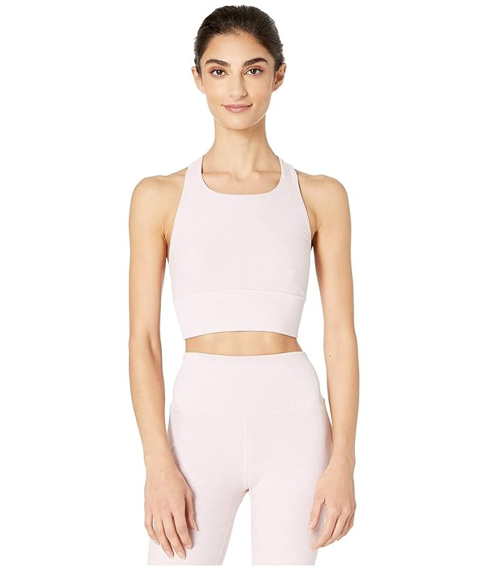 ALO Alosoft Serenity Bra (Soft Pink Heather) Women's Bra | Zappos