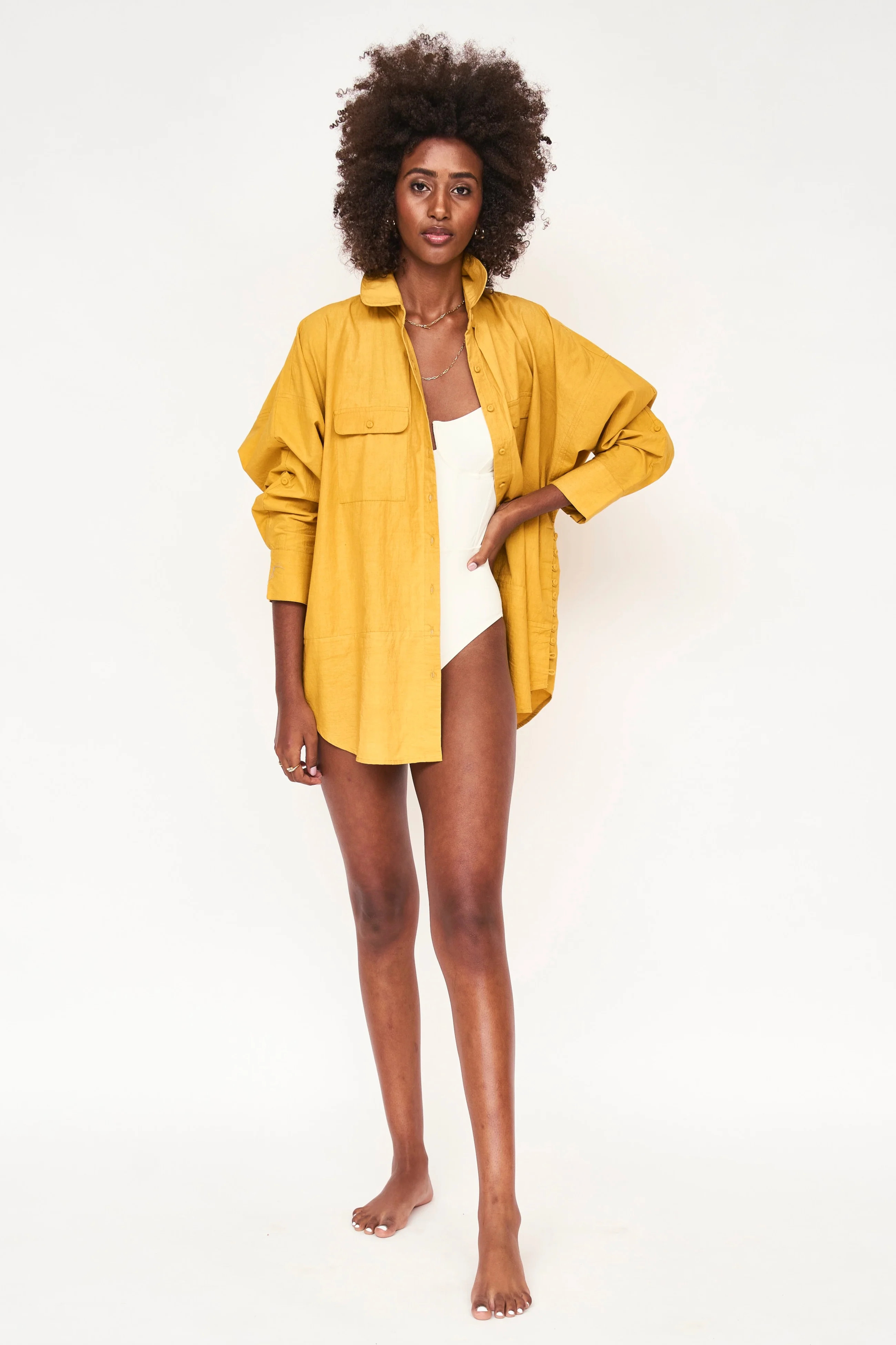 Kyoto Blouse in Gilded Poplin - MIRTH | MIRTH