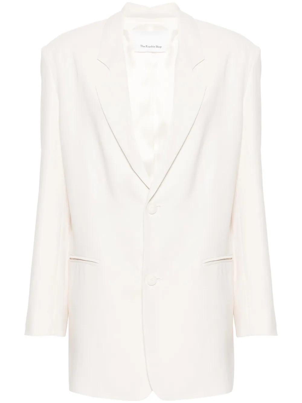 The Frankie Shop Aiden single-breasted Blazer | White | FARFETCH | Farfetch Global