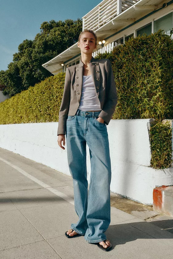 TAILORED BLAZER WITH LAPEL BUTTONS | Zara US