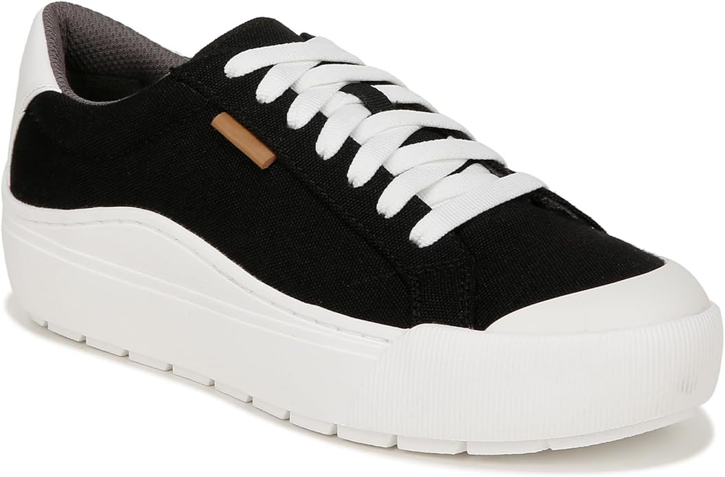 Amazon.com | Dr. Scholl's Womens Time Off Sneaker Black Canvas 9.5 M | Fashion Sneakers | Amazon (US)