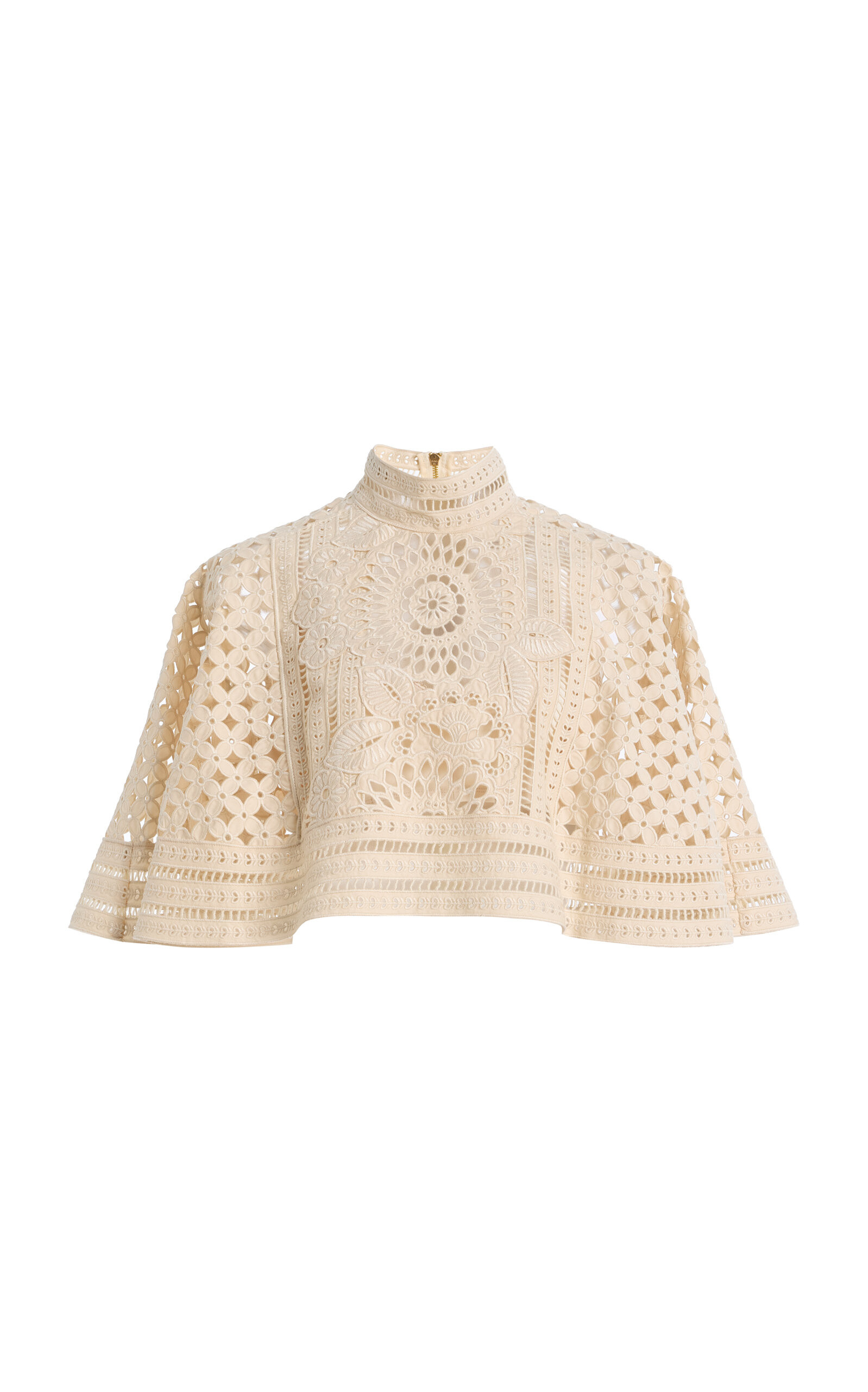 Indra Embroidered Cotton Cape | Moda Operandi (Global)