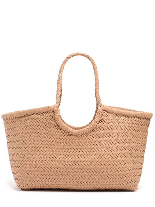 Big Nantucket woven leather basket bag | Luisaviaroma