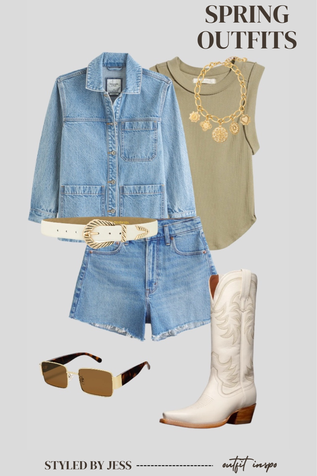 spring outfit inspiration - also perfect for a country concert with the denim on denim

#LTKSpringSale #LTKfindsunder50 #LTKstyletip