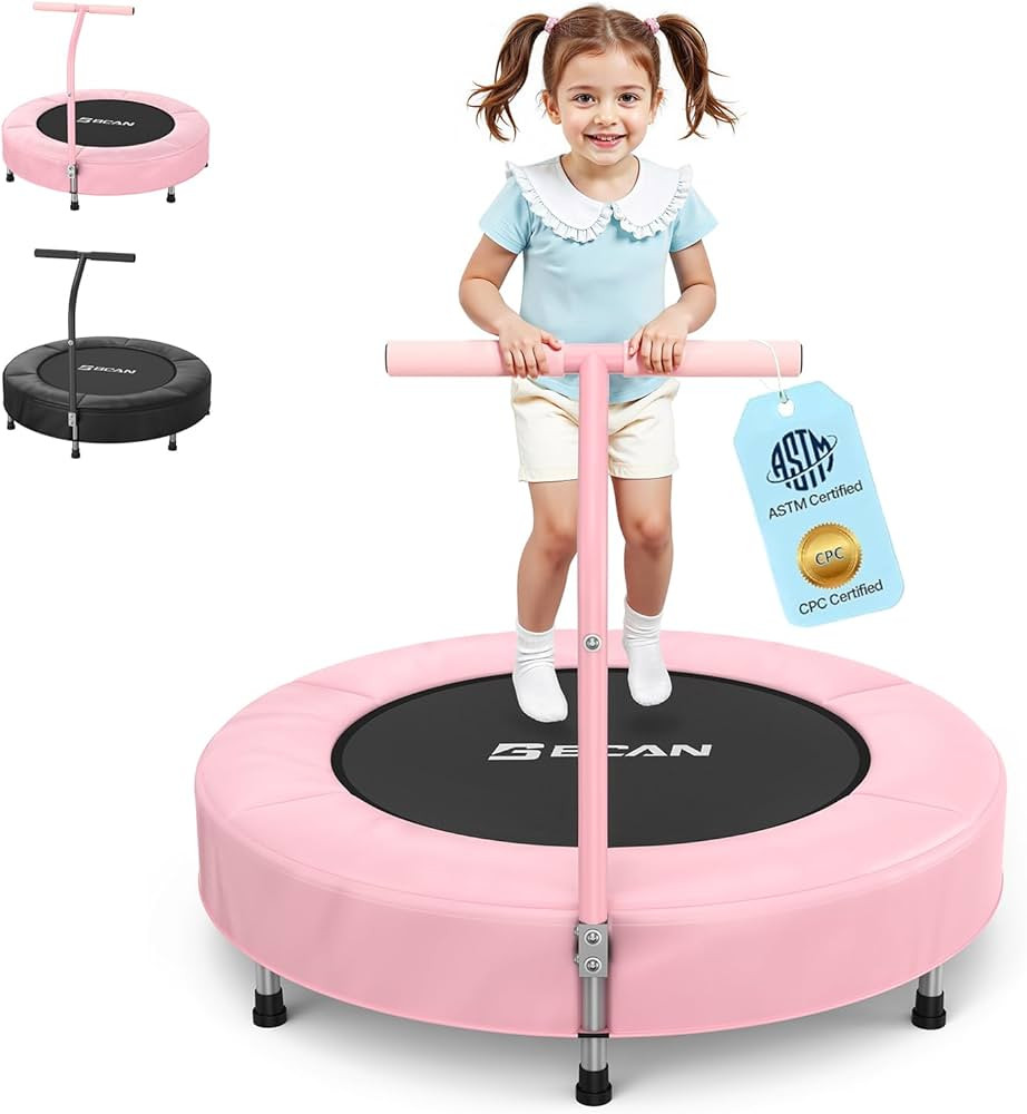 BCAN 36'' Toddler Trampoline, ASTM Certified - Kids Trampoline for Ages 1-6, Foam Handle & Safe T... | Amazon (US)