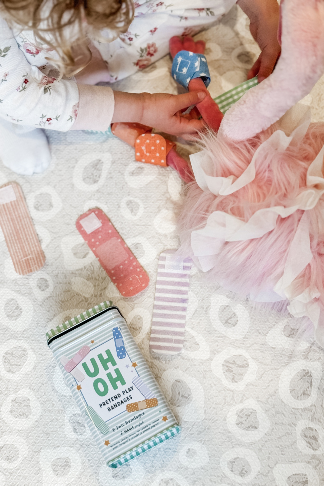 Our #LTKtoddler loves to put these Velcro bandages on her stuffed animals, but especially on this flamingo because of her long legs and neck which provide ample space for fixing “boo-boos”. 🩹🦩

*Note: Our exact flamingo stuffy is from a few years ago and no longer available, but the name is “Flo Maflingo” by Jellycat if you want to search for it secondhand! 🩷

#LTKkids #LTKbaby