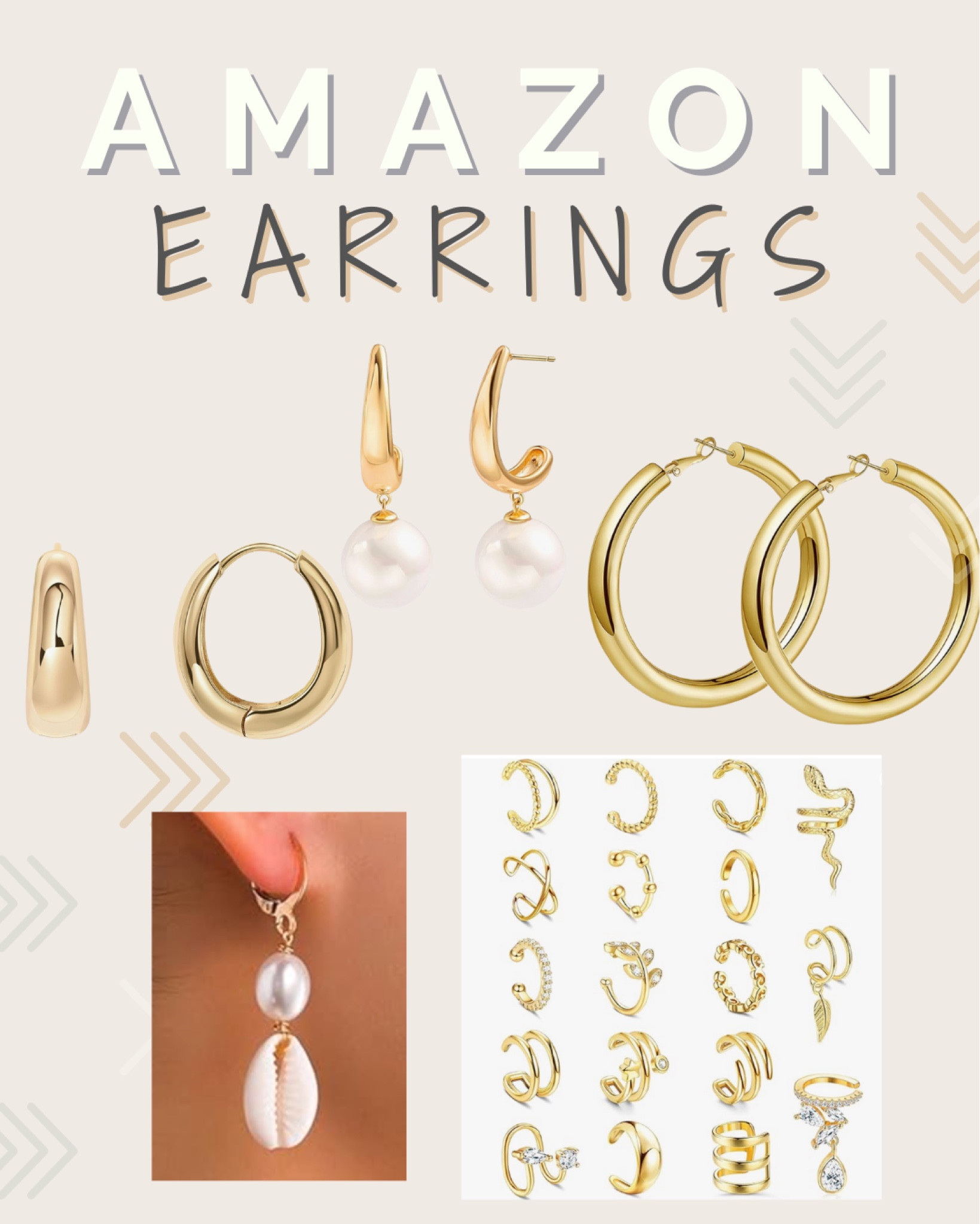I get asked where my earrings are from all the time. AMAZON! Cute and affordable! 

#LTKBeauty #LTKStyleTip