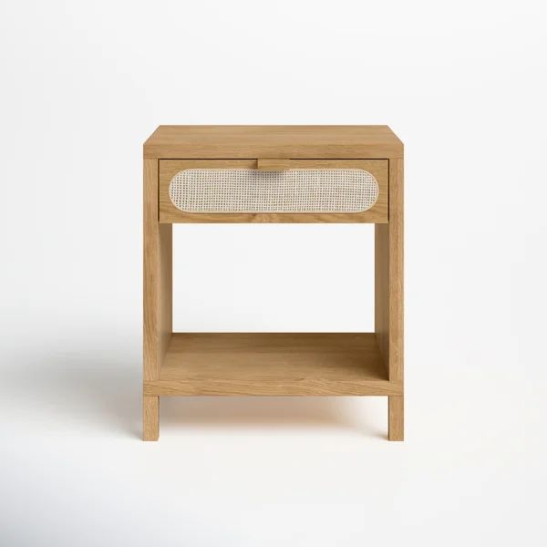 Roma 1 - Drawer Solid Wood Nightstand in Honey | Wayfair North America
